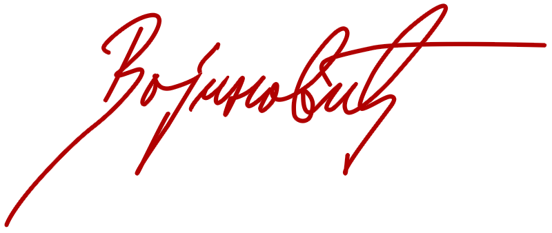 Radovan Vojinović Signature Red Logo