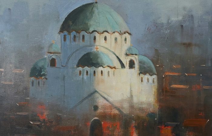 Hram, 40 x 50 cm, ulje na platnu